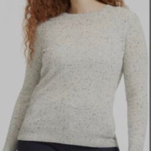 Everlane Cashmere Crew Speckled Gray Size Small